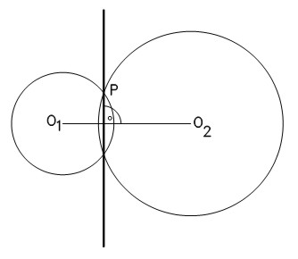 EJE RADICAL DE DOS CIRCUNFERENCIAS SECANTES